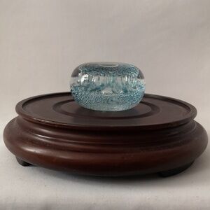 Beautiful Art Glass Paperweight by Award Winning Glass Artist Ron Lukian Quebec